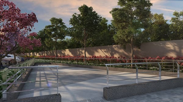 The skating rink at Sattva Ashraya, artist's impression