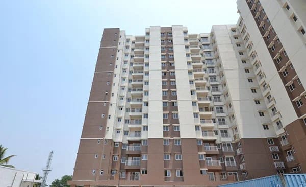 Tower 3 of Sattva Ashraya, south wing, site photo