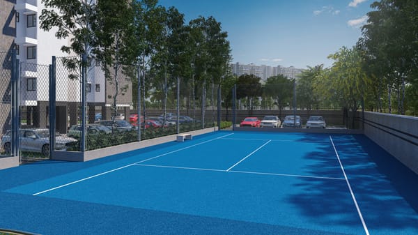 The Sattva Bliss multipurpose court, artist's impression