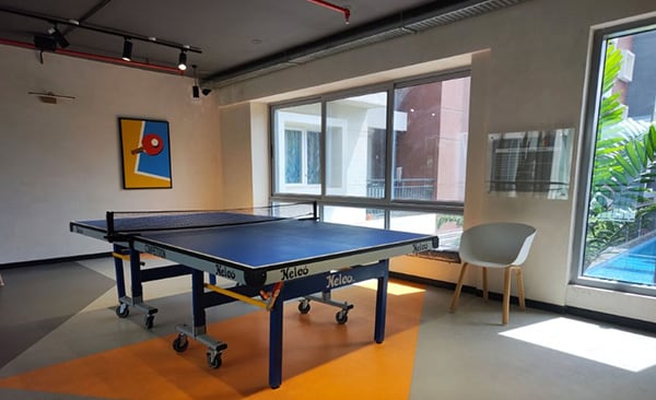 Sattva Bliss table tennis room, site photo