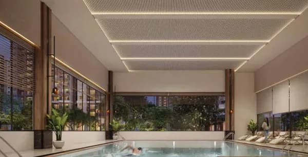 The temperature controlled indoor pool at Sattva City, artist's impression