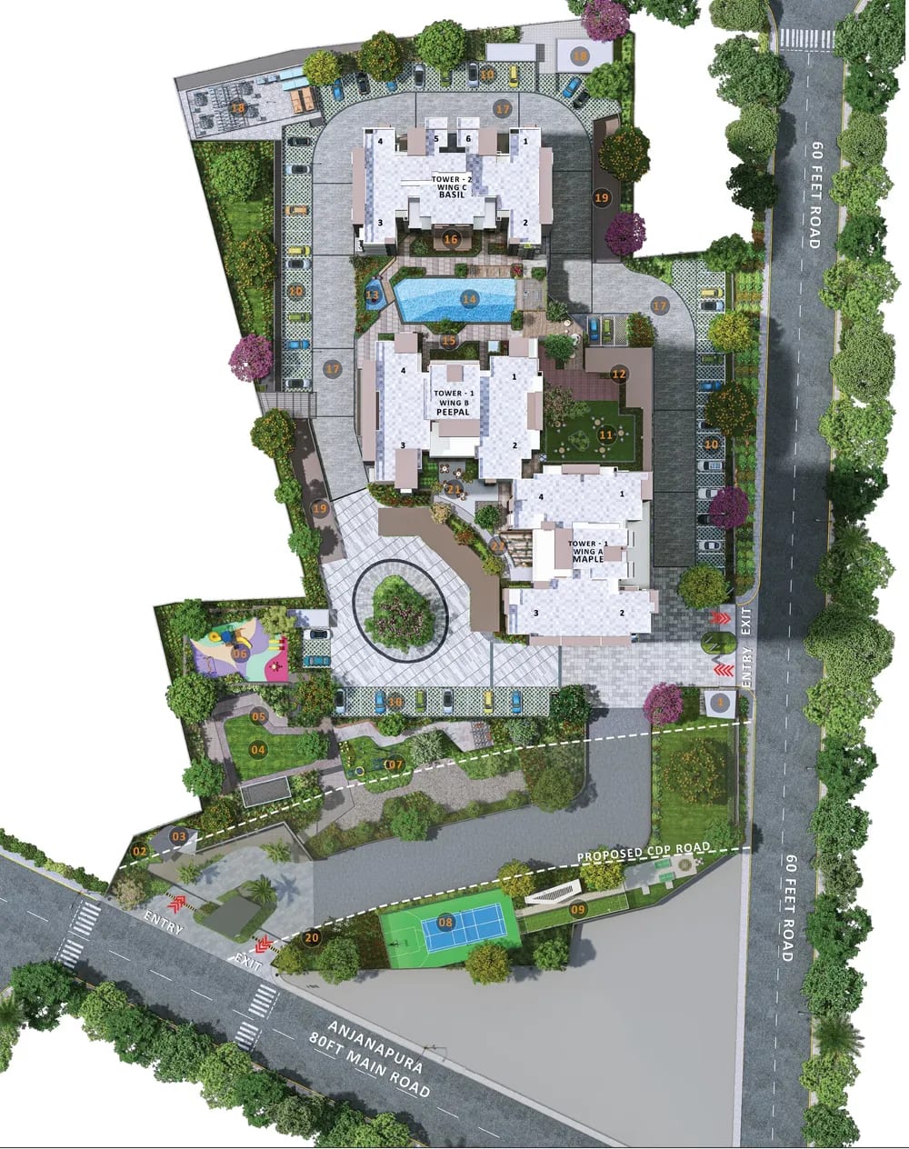 Sattva Forest Ridge master plan