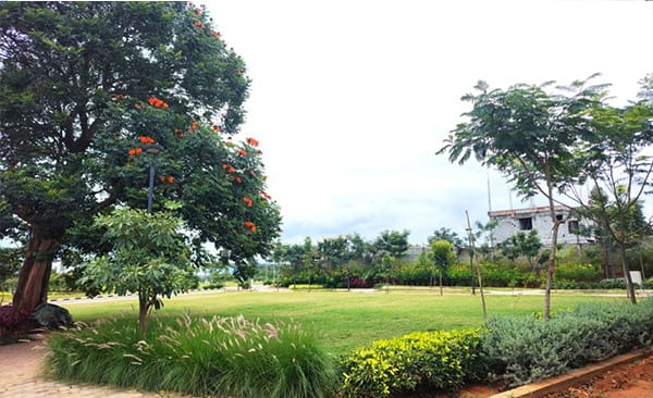 Parks 12 and 13 at Sattva Green Groves, site photo, September 2026