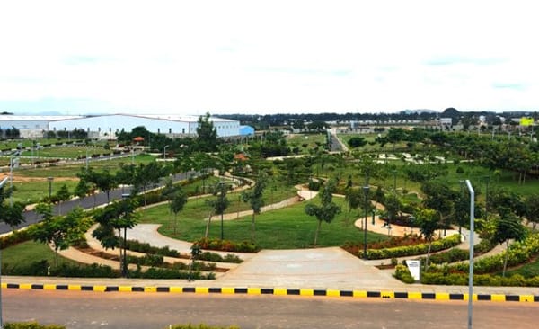 Parks 7, 8 and 9 at Sattva Green Groves, site photo, September 2026