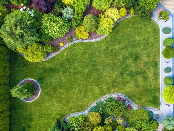 Theme gardens from above, artist's impression