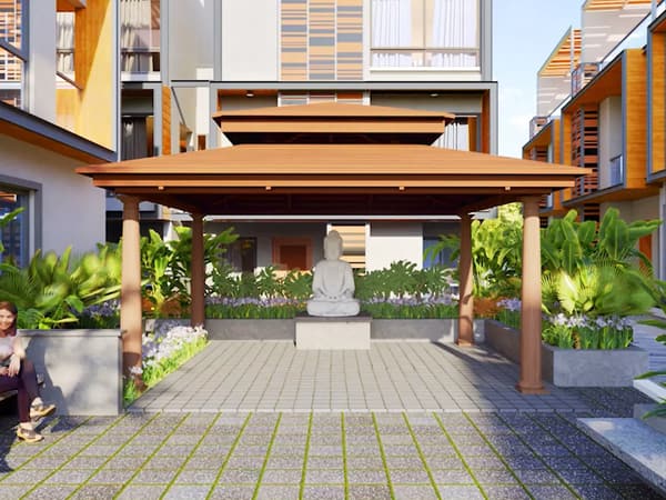 The meditation pavilion, artist's impression