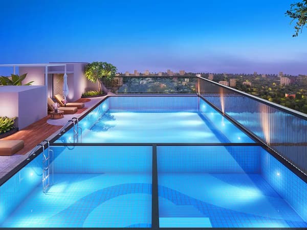 The swimming pool, artist's impression