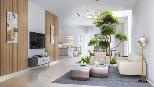 A living room, artist's impression