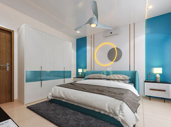 A bedroom at Sattva SimpliCity, artist's impression