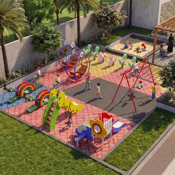 The adventure kids' play area, artist's impression