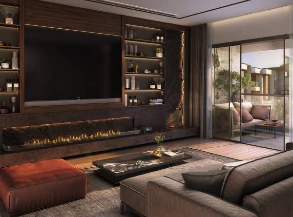 The Type 05 family lounge at Sattva Springs, artist's impression