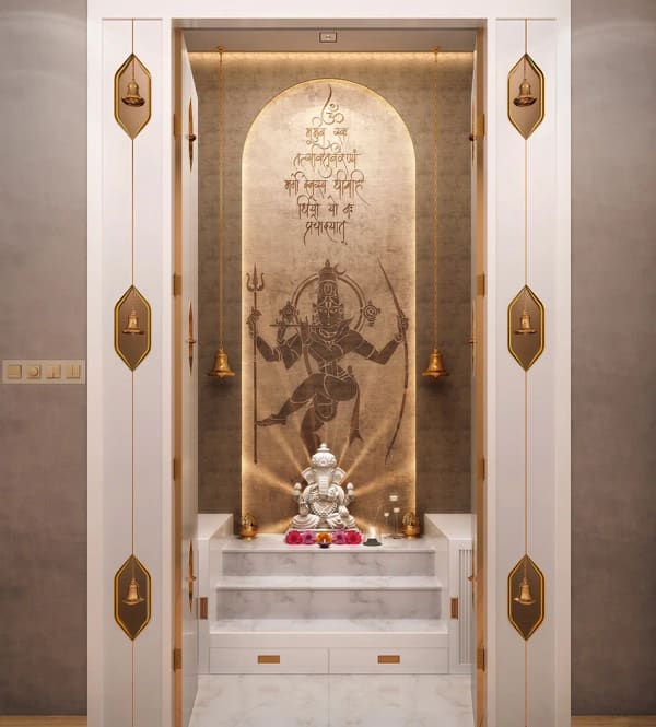 The Type 05 pooja room at Sattva Springs, artist's impression